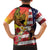 Personalised United States And Hawaii Family Matching Puletasi and Hawaiian Shirt USA Eagle With Hawaiian Shark Tattoo