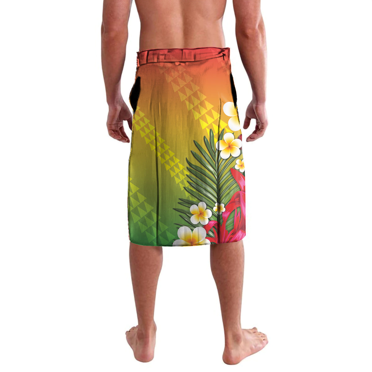 Personalised United States And Hawaii Lavalava USA Eagle With Hawaiian Shark Tattoo LT14 - Polynesian Pride