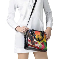 Personalised United States And Hawaii Shoulder Handbag USA Eagle With Hawaiian Shark Tattoo LT14 - Polynesian Pride