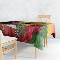 Personalised United States And Hawaii Tablecloth USA Eagle With Hawaiian Shark Tattoo LT14 - Polynesian Pride