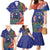 Personalised United States And Cook Islands Family Matching Mermaid Dress and Hawaiian Shirt USA Eagle Mix Polynesian Pattern