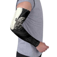 Black Polynesia Tribal Octopus Tattoo Arm Sleeves Pikake Lei Polynesian Pattern