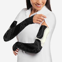 Black Polynesia Tribal Octopus Tattoo Arm Sleeves Pikake Lei Polynesian Pattern