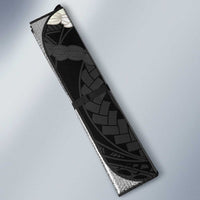 Black Polynesia Tribal Octopus Tattoo Auto Sun Shade Pikake Lei Polynesian Pattern LT14 - Polynesian Pride