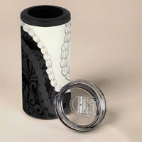 Black Polynesia Tribal Octopus Tattoo 4 in 1 Can Cooler Tumbler Pikake Lei Polynesian Pattern LT14 - Polynesian Pride