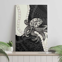 Black Polynesia Tribal Octopus Tattoo Canvas Wall Art Pikake Lei Polynesian Pattern