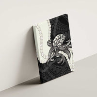 Black Polynesia Tribal Octopus Tattoo Canvas Wall Art Pikake Lei Polynesian Pattern