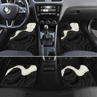 Black Polynesia Tribal Octopus Tattoo Car Mats Pikake Lei Polynesian Pattern LT14 Set 4pcs Black - Polynesian Pride