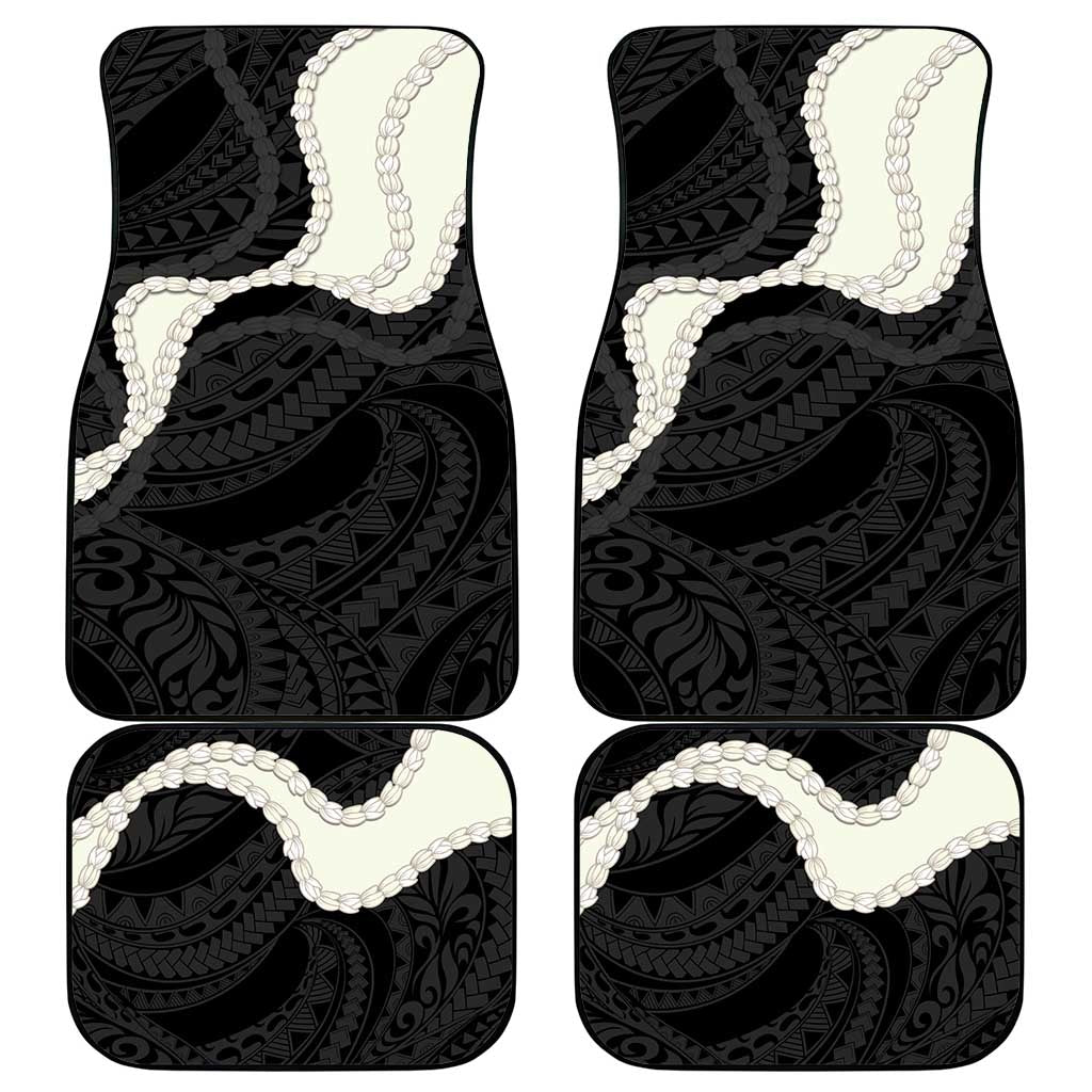 Black Polynesia Tribal Octopus Tattoo Car Mats Pikake Lei Polynesian Pattern LT14 - Polynesian Pride