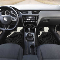 Black Polynesia Tribal Octopus Tattoo Car Mats Pikake Lei Polynesian Pattern LT14 Set 2pcs - Front Black - Polynesian Pride