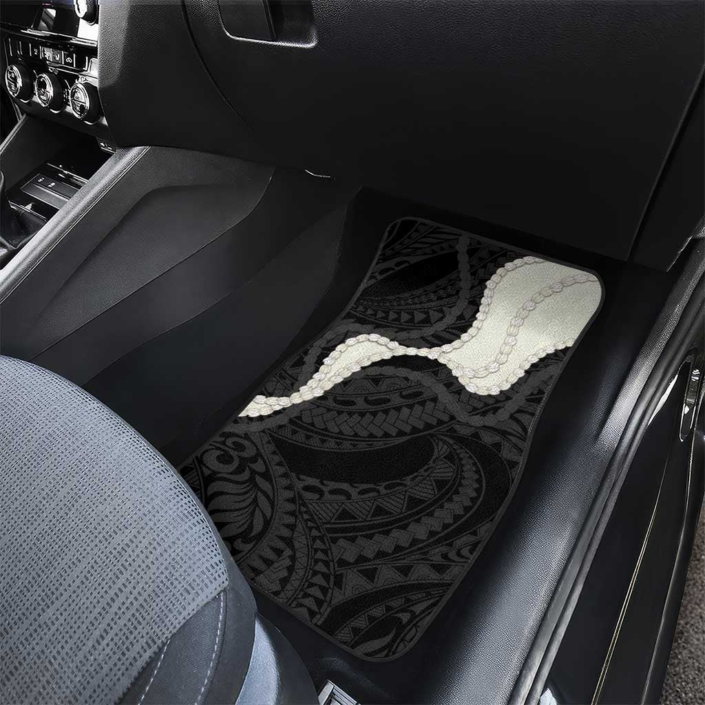 Black Polynesia Tribal Octopus Tattoo Car Mats Pikake Lei Polynesian Pattern LT14 - Polynesian Pride