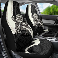 Black Polynesia Tribal Octopus Tattoo Car Seat Cover Pikake Lei Polynesian Pattern LT14 - Polynesian Pride