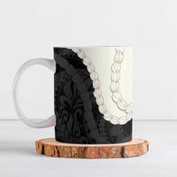 Black Polynesia Tribal Octopus Tattoo Ceramic Mug Pikake Lei Polynesian Pattern LT14 Black - Polynesian Pride