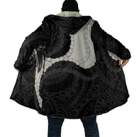 Black Polynesia Tribal Octopus Tattoo Cloak Pikake Lei Polynesian Pattern LT14 - Polynesian Pride