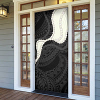 Black Polynesia Tribal Octopus Tattoo Door Cover Pikake Lei Polynesian Pattern LT14 - Polynesian Pride