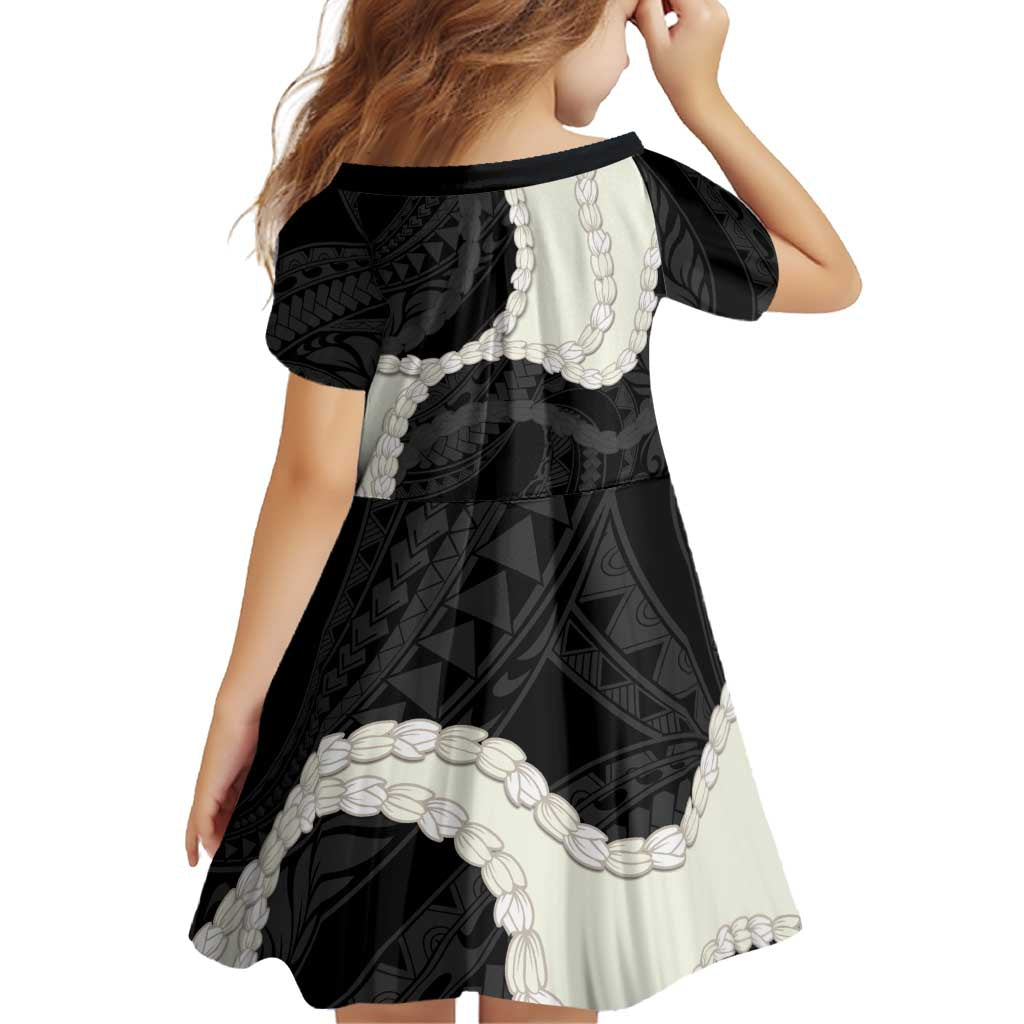 Black Polynesia Tribal Octopus Tattoo Family Matching Off Shoulder Maxi Dress and Hawaiian Shirt Pikake Lei Polynesian Pattern LT14 - Polynesian Pride