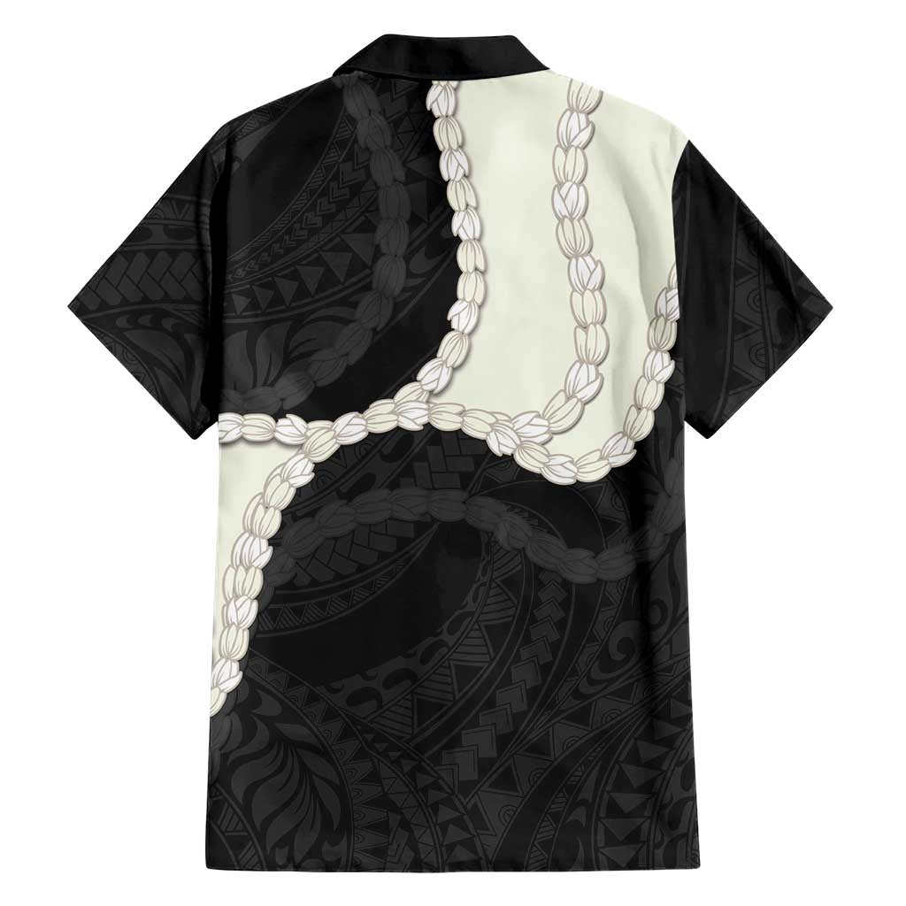 Black Polynesia Tribal Octopus Tattoo Family Matching Puletasi and Hawaiian Shirt Pikake Lei Polynesian Pattern LT14 - Polynesian Pride