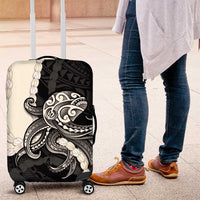 Black Polynesia Tribal Octopus Tattoo Luggage Cover Pikake Lei Polynesian Pattern LT14 Black - Polynesian Pride
