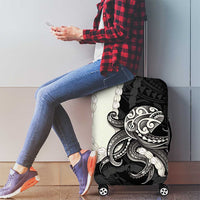 Black Polynesia Tribal Octopus Tattoo Luggage Cover Pikake Lei Polynesian Pattern LT14 - Polynesian Pride