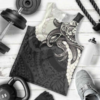Black Polynesia Tribal Octopus Tattoo Men Tank Top Pikake Lei Polynesian Pattern LT14 - Polynesian Pride