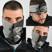 Black Polynesia Tribal Octopus Tattoo Neck Gaiter Pikake Lei Polynesian Pattern LT14 - Polynesian Pride