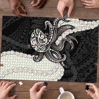 Black Polynesia Tribal Octopus Tattoo Puzzle Pikake Lei Polynesian Pattern LT14 - Polynesian Pride