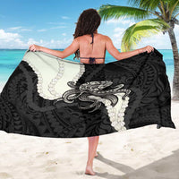 Black Polynesia Tribal Octopus Tattoo Sarong Pikake Lei Polynesian Pattern LT14 - Polynesian Pride