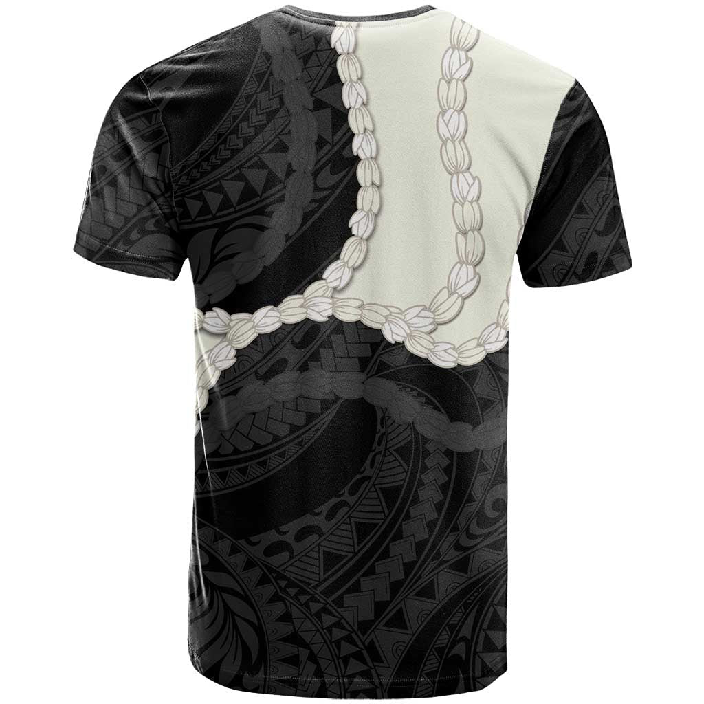 Black Polynesia Tribal Octopus Tattoo T Shirt Pikake Lei Polynesian Pattern LT14 - Polynesian Pride
