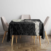 Black Polynesia Tribal Octopus Tattoo Tablecloth Pikake Lei Polynesian Pattern LT14 - Polynesian Pride
