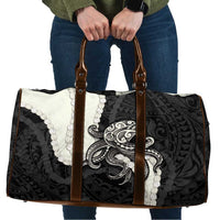 Black Polynesia Tribal Octopus Tattoo Travel Bag Pikake Lei Polynesian Pattern