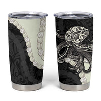 Black Polynesia Tribal Octopus Tattoo Tumbler Cup Pikake Lei Polynesian Pattern LT14 Black - Polynesian Pride