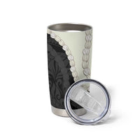 Black Polynesia Tribal Octopus Tattoo Tumbler Cup Pikake Lei Polynesian Pattern LT14 - Polynesian Pride