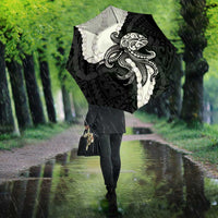 Black Polynesia Tribal Octopus Tattoo Umbrella Pikake Lei Polynesian Pattern LT14 - Polynesian Pride