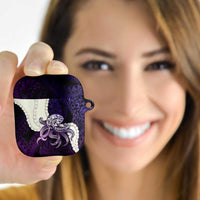 Purple Galaxy Polynesia Tribal Octopus Tattoo AirPods Case Pikake Lei Polynesian Pattern LT14 - Polynesian Pride