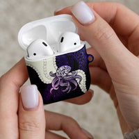 Purple Galaxy Polynesia Tribal Octopus Tattoo AirPods Case Pikake Lei Polynesian Pattern LT14 - Polynesian Pride