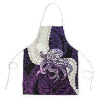 Purple Galaxy Polynesia Tribal Octopus Tattoo Apron Pikake Lei Polynesian Pattern