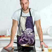 Purple Galaxy Polynesia Tribal Octopus Tattoo Apron Pikake Lei Polynesian Pattern