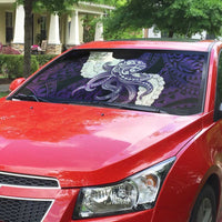 Purple Galaxy Polynesia Tribal Octopus Tattoo Auto Sun Shade Pikake Lei Polynesian Pattern LT14 - Polynesian Pride