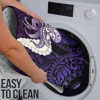 Purple Galaxy Polynesia Tribal Octopus Tattoo Bathroom Set Pikake Lei Polynesian Pattern LT14 - Polynesian Pride