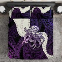 Purple Galaxy Polynesia Tribal Octopus Tattoo Bedding Set Pikake Lei Polynesian Pattern LT14 Purple - Polynesian Pride
