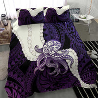 Purple Galaxy Polynesia Tribal Octopus Tattoo Bedding Set Pikake Lei Polynesian Pattern LT14 - Polynesian Pride