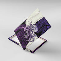 Purple Galaxy Polynesia Tribal Octopus Tattoo Canvas Wall Art Pikake Lei Polynesian Pattern