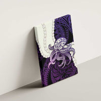Purple Galaxy Polynesia Tribal Octopus Tattoo Canvas Wall Art Pikake Lei Polynesian Pattern