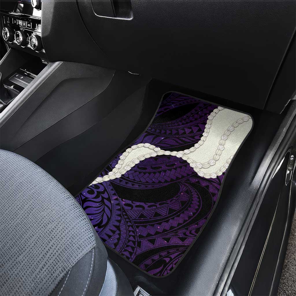 Purple Galaxy Polynesia Tribal Octopus Tattoo Car Mats Pikake Lei Polynesian Pattern LT14 - Polynesian Pride