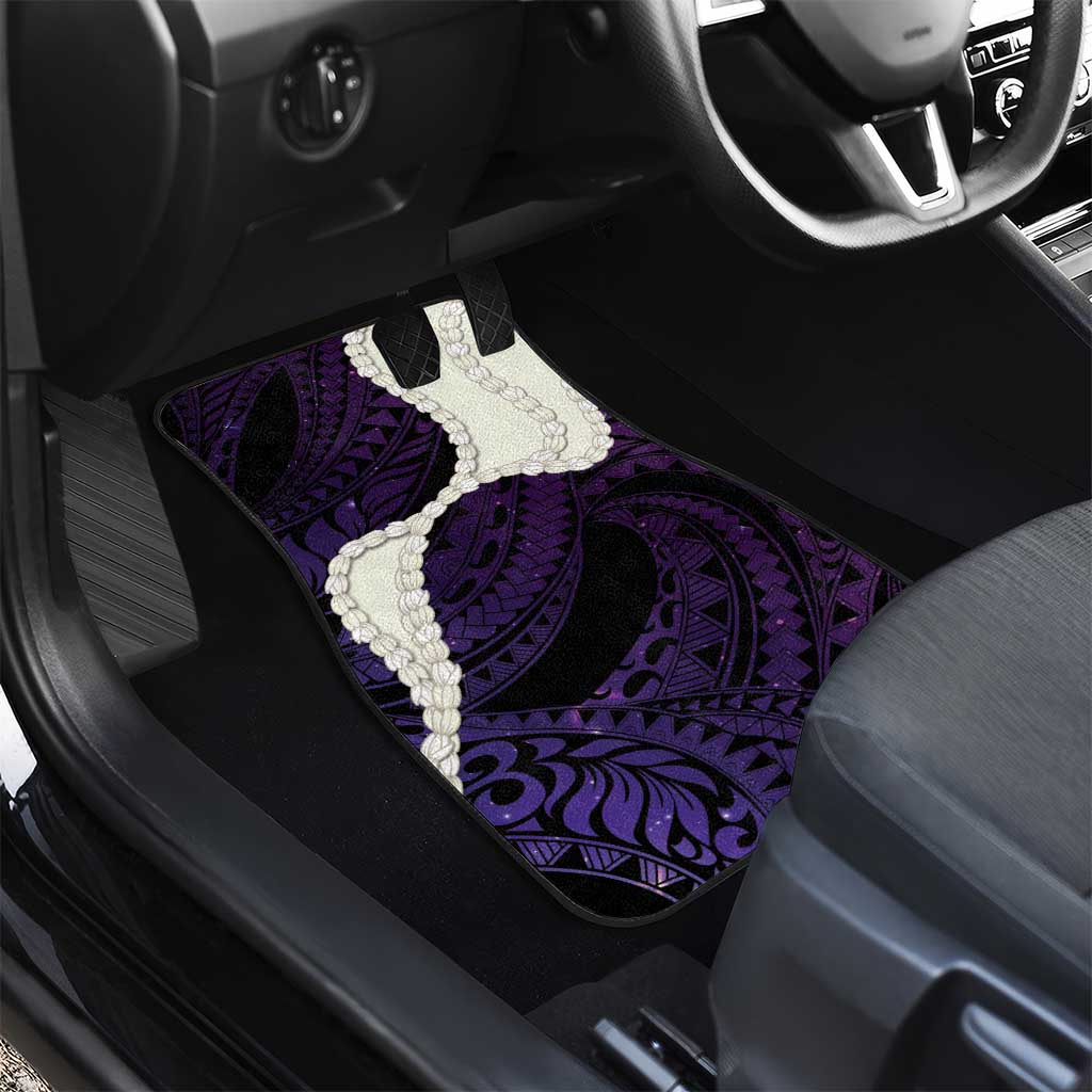 Purple Galaxy Polynesia Tribal Octopus Tattoo Car Mats Pikake Lei Polynesian Pattern LT14 - Polynesian Pride