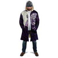 Purple Galaxy Polynesia Tribal Octopus Tattoo Cloak Pikake Lei Polynesian Pattern