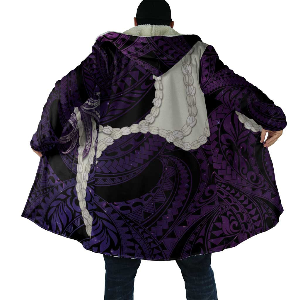 Purple Galaxy Polynesia Tribal Octopus Tattoo Cloak Pikake Lei Polynesian Pattern