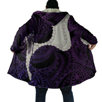 Purple Galaxy Polynesia Tribal Octopus Tattoo Cloak Pikake Lei Polynesian Pattern