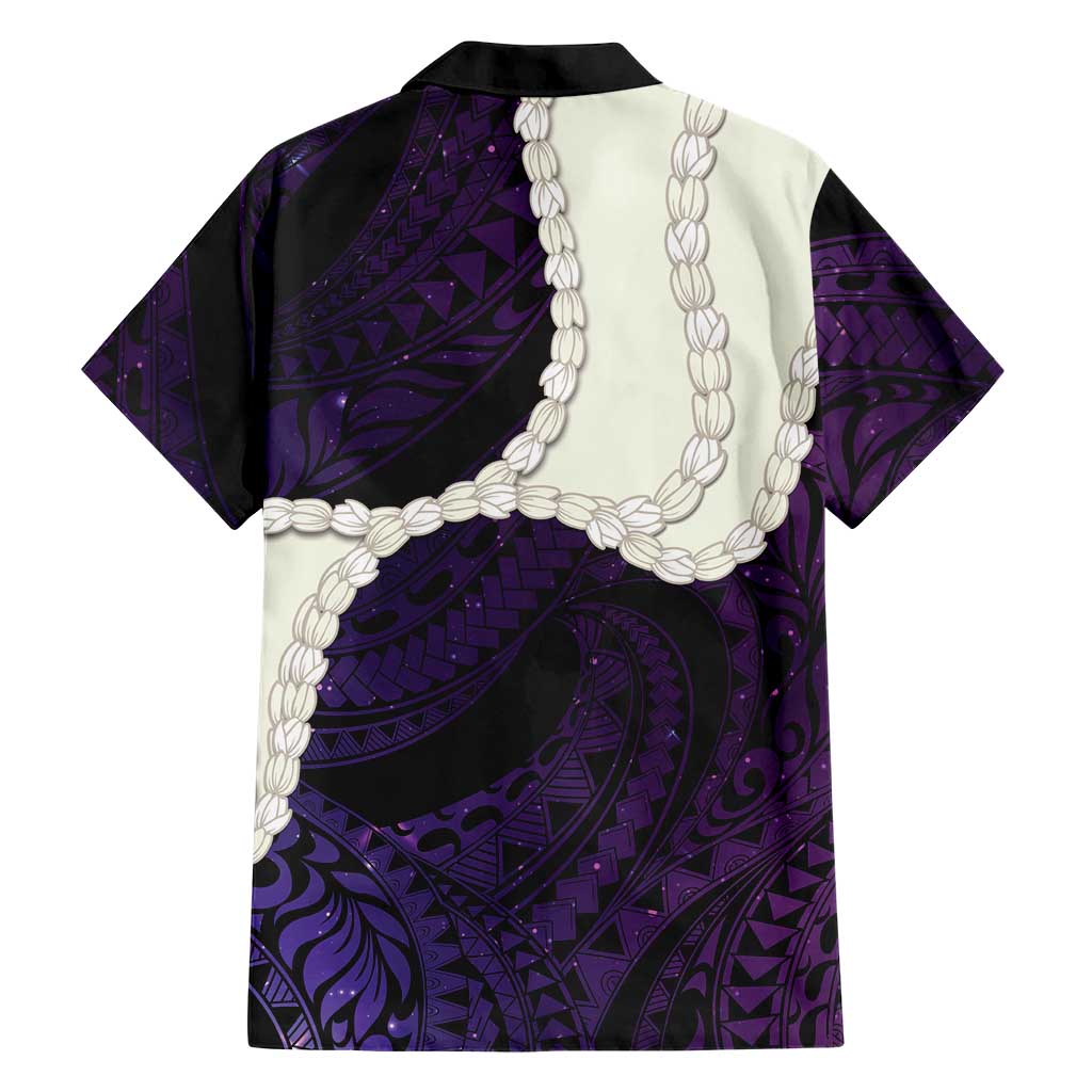 Purple Galaxy Polynesia Tribal Octopus Tattoo Family Matching Puletasi and Hawaiian Shirt Pikake Lei Polynesian Pattern LT14 - Polynesian Pride