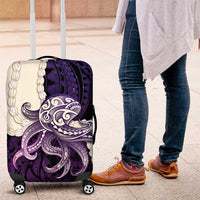 Purple Galaxy Polynesia Tribal Octopus Tattoo Luggage Cover Pikake Lei Polynesian Pattern LT14 Purple - Polynesian Pride